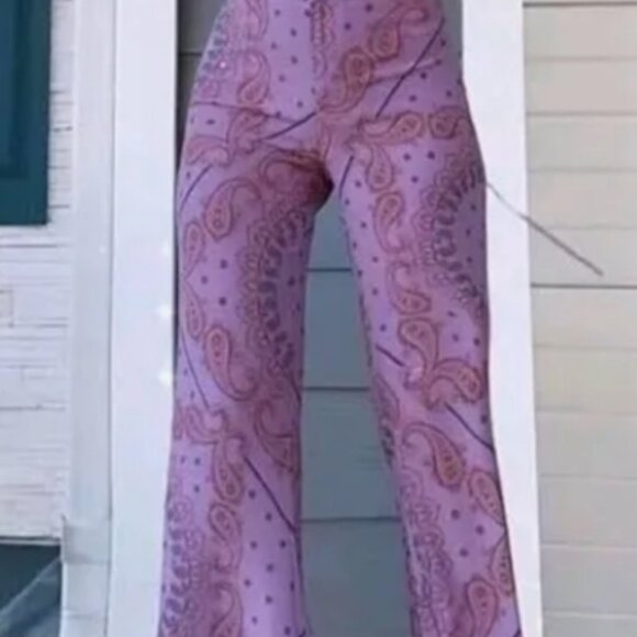 Zara lightweight paisleys lavender pant and blazer set - Picture 4 of 8